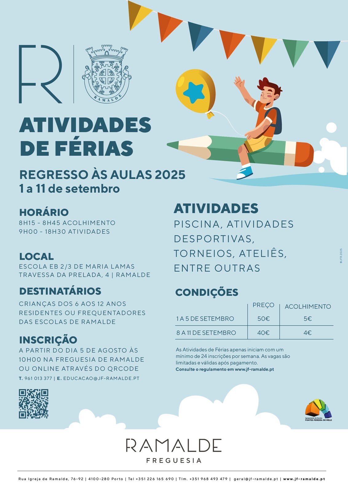 Atividades de Férias de Regresso às Aulas