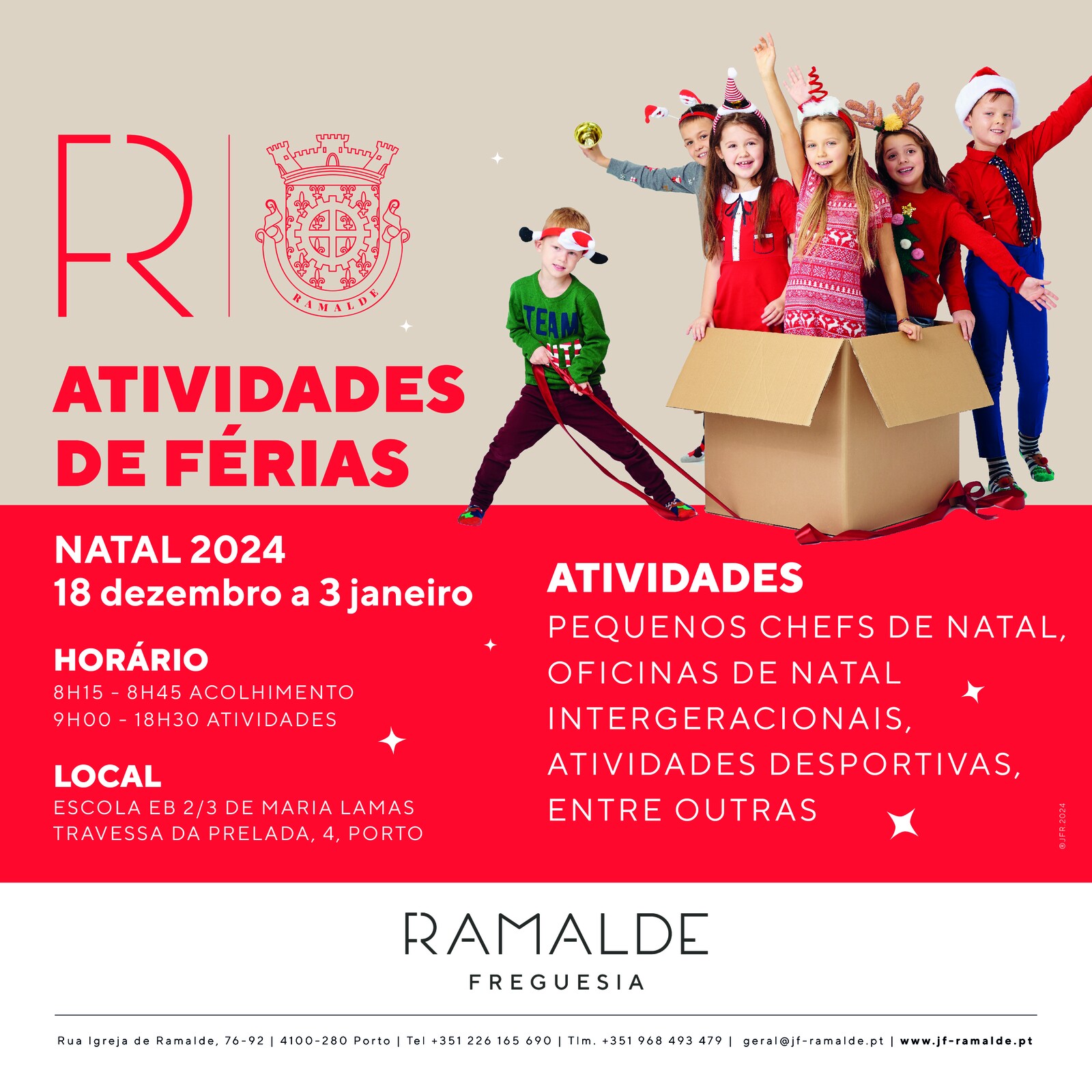 Atividades de Férias de Natal | Inscrições