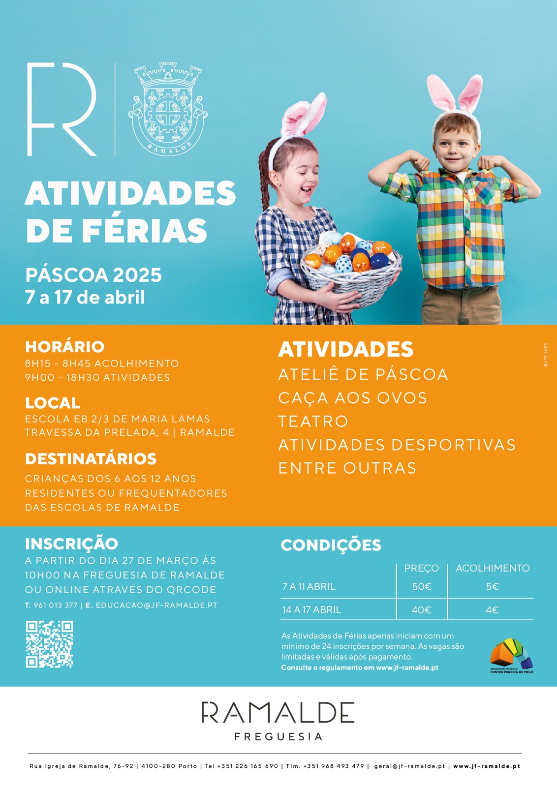 Atividades de Férias da Páscoa 2025 | Inscrições 