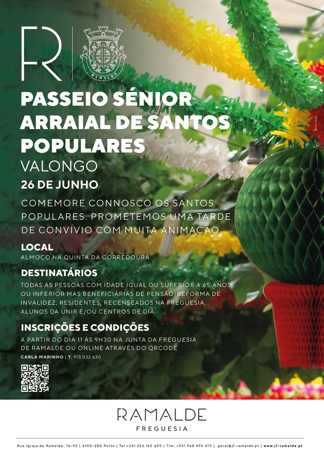 Passeio Sénior - Arraial de Santos Populares | 26 de junho