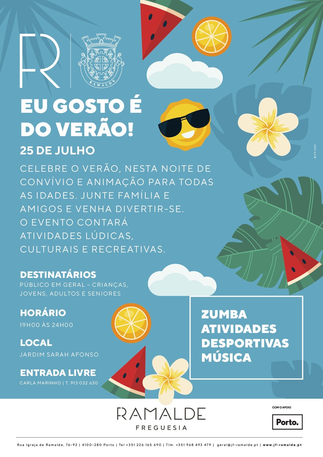 Evento no Jardim Sarah Afonso | “Eu Gosto é do Verão!” 